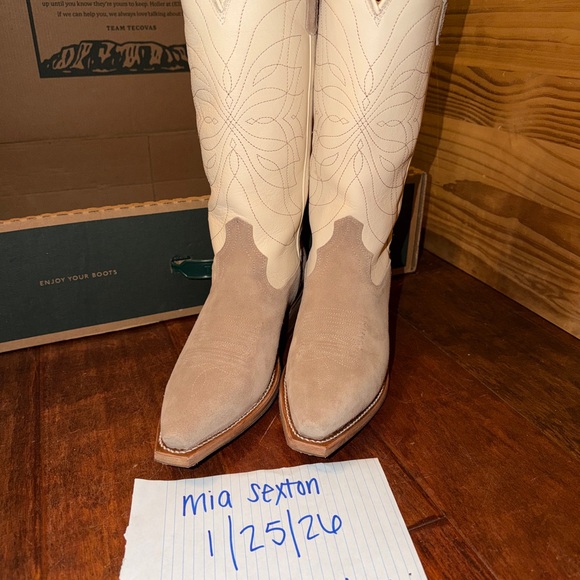 Tecovas Shoes - Tecovas Annie Monarch Sand/Bone 7.5